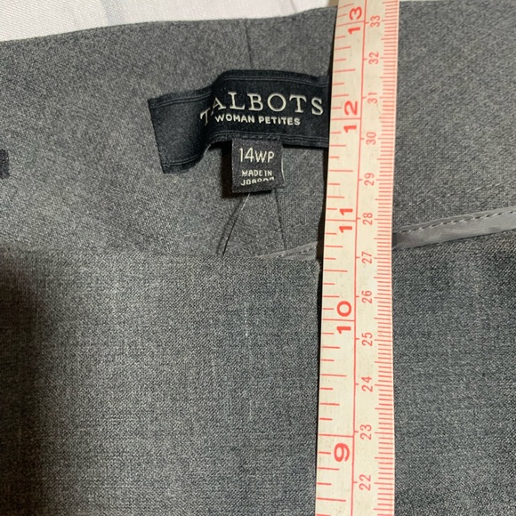 NWT Talbots Signature ankle Gray Dress Pants. Petites. Size 14WP. - Picture 10 of 11